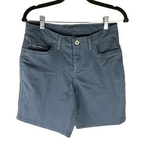 KUHL Women's Kontour Bermuda Hiking Active Shorts navy blue - 8in Inseam  size 8